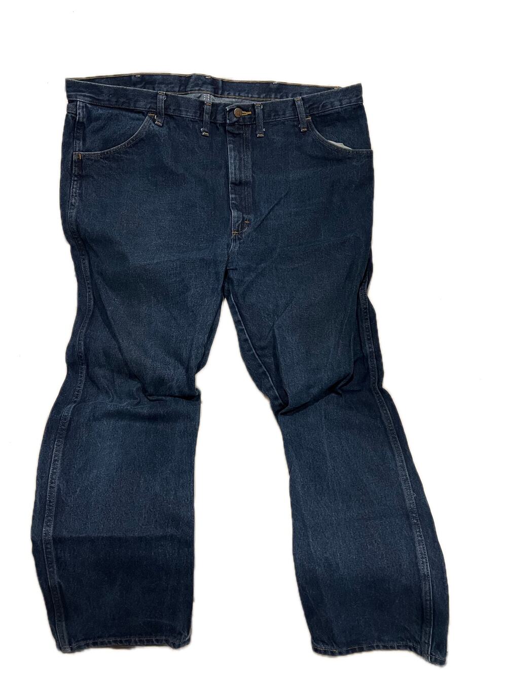 Rustler Straight Leg Blue Jeans Mens 44x32